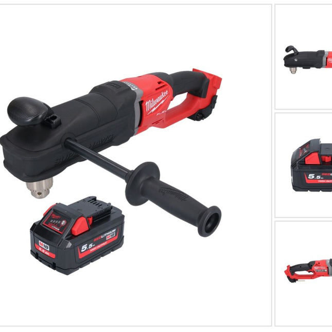 Milwaukee M18 FRAD2-551 Taladro angular sin cable 18 V 122 Nm sin escobillas + 1x batería recargable 5,5 Ah - sin cargador
