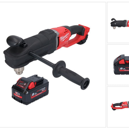 Milwaukee M18 FRAD2-801 Trapano angolare a batteria 18 V 122 Nm brushless + 1x batteria ricaricabile 8,0 Ah - senza caricabatterie