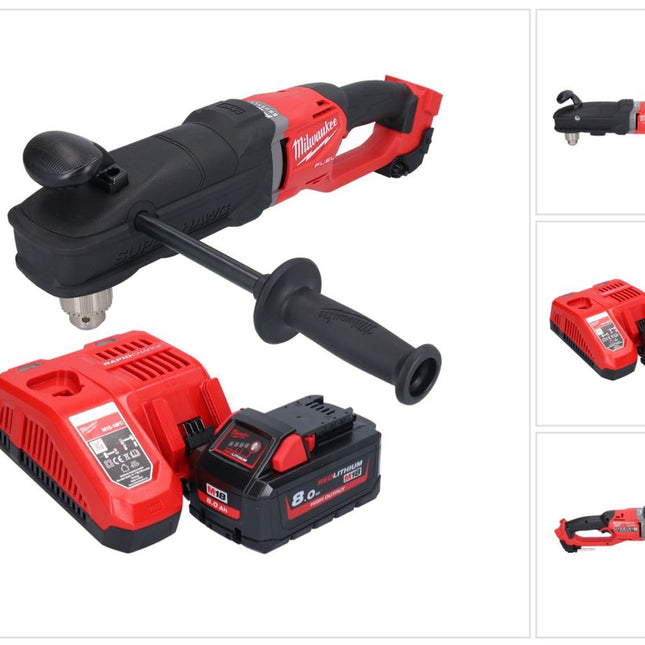 Milwaukee M18 FRAD2-801 Akku Winkelbohrmaschine 18 V 122 Nm Brushless + 1x Akku 8,0 Ah + Ladegerät