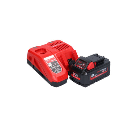 Milwaukee M18 FRAD2-801 Taladro angular sin cable 18 V 122 Nm sin escobillas + 1x batería 8.0 Ah + cargador