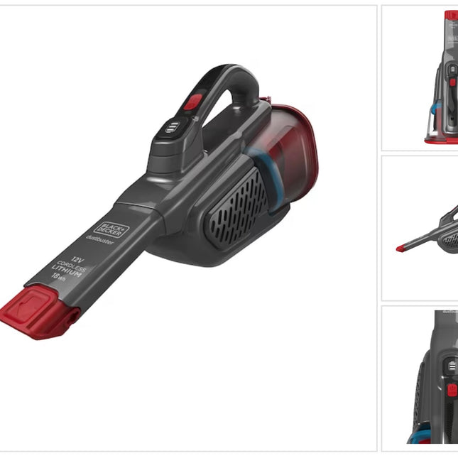 Black & Decker BHHV315J Aspirateur à main 12 volts 2 niveaux avec batterie intégrée