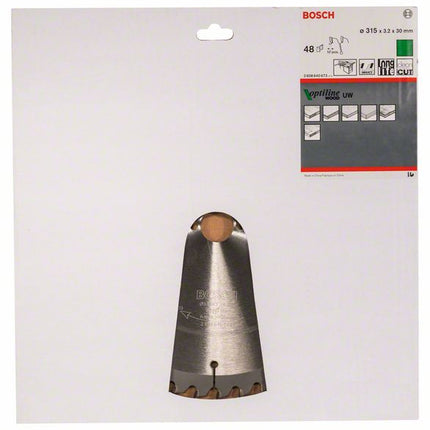 BOSCH Kreissägeblatt Optiline Wood Außen-Ø 315 mm Zähnezahl 48 WZ ( 8000342030 )