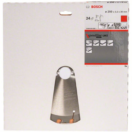BOSCH Kreissägeblatt Außen-Ø 250 mm Zähnezahl 24 WZ ( 4000909103 )