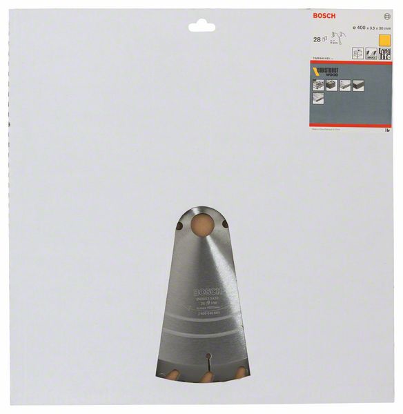 Hoja de sierra circular BOSCH Ø exterior 400 mm Número de dientes 28 HB ( 4000909154 )