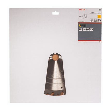 Bosch Professional Construct Hoja de sierra circular para madera ( 2 608 640 702 ) 350 x 30 x 3,2 mm 24 dientes para madera