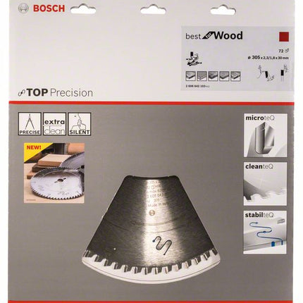 BOSCH Kreissägeblatt Außen-Ø 305 mm Zähnezahl 72 WZ ( 8000342292 )