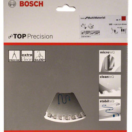BOSCH Lame de scie circulaire Ø extérieur 165 mm nombre de dents 48 HLTCG ( 8000342274 )