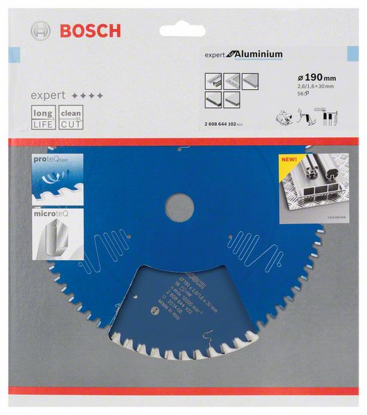 BOSCH Hoja de sierra circular Ø exterior 190 mm Número de dientes 56 HLTCG ( 4000815470 )