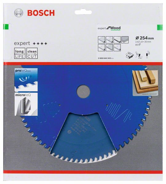 BOSCH Circular saw blade Outer Ø 254 mm Number of teeth 80 WZ ( 8000342205 )