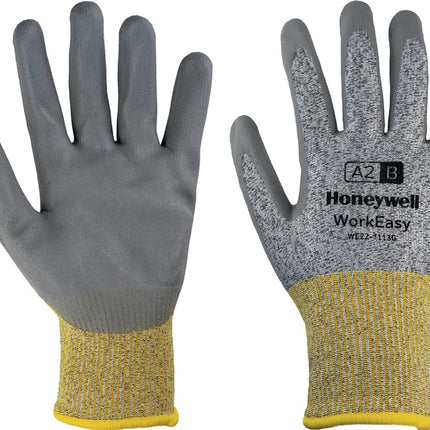 HONEYWELL cut protection gloves Workeasy 13G GY PU A2/B size 10 grey/yellow ( 4000391463 )
