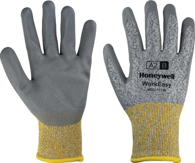 HONEYWELL cut protection gloves Workeasy 13G GY PU A2/B size 10 grey/yellow ( 4000391463 )