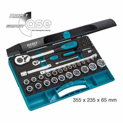 HAZET Jeu de clés à douille 953SPC 47 pièces 1/4 + 1/2 po. ( 4000822783 )