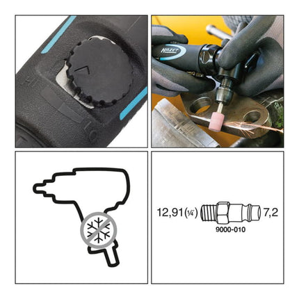 Amoladora de troqueles neumática HAZET 9032N-5 2000-20000 min-¹ ( 4000898932 )