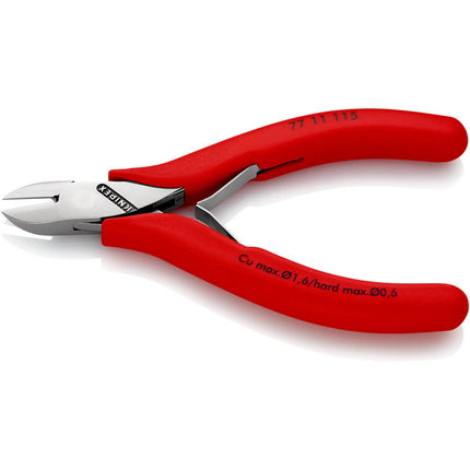 KNIPEX Electronics szczypce tnące boczne długość 115 mm kształt 1 ( 4000810486 )