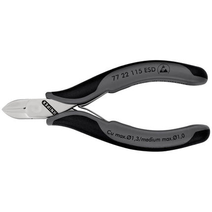 KNIPEX Pince coupante latérale électronique  longueur 115 mm forme 2 ( 4000810747 )