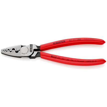 Alicates para crimpar extremos de cable KNIPEX longitud total 180 mm ( 4000810445 )