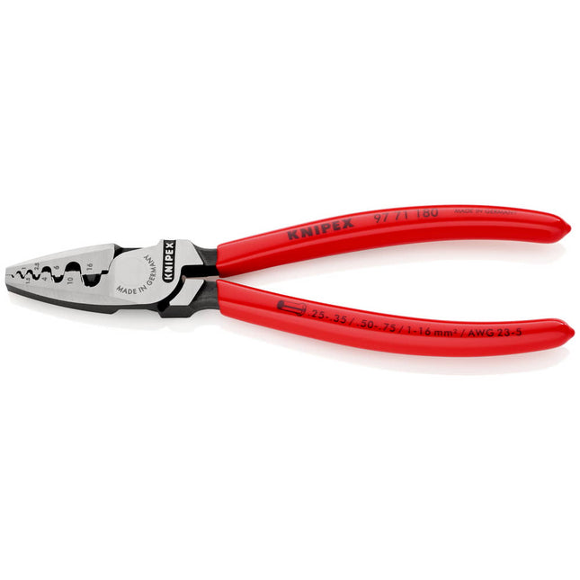 Alicates para crimpar extremos de cable KNIPEX longitud total 180 mm ( 4000810445 )