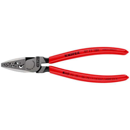 Alicates para crimpar extremos de cable KNIPEX longitud total 180 mm ( 4000810445 )