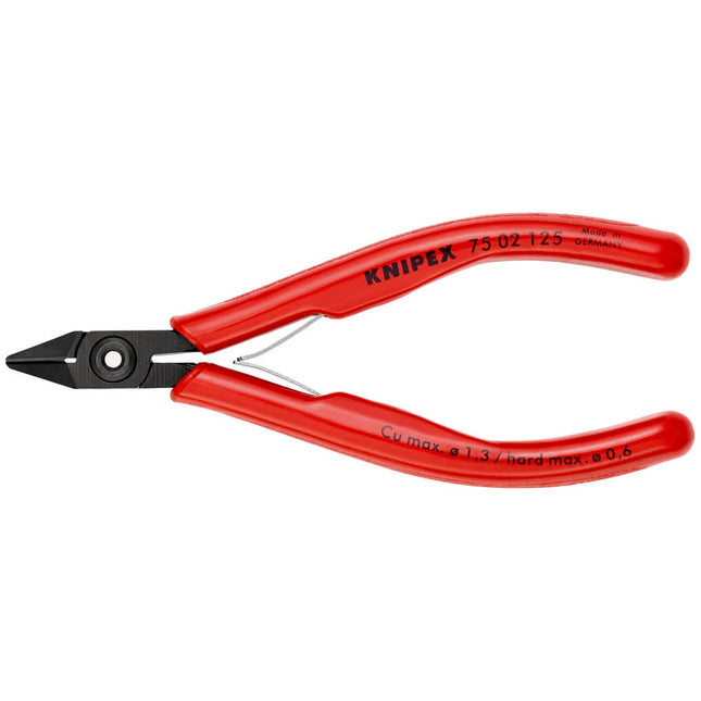 KNIPEX Electronics diagonal cutters length 125 mm shape 0 ( 4000810485 )