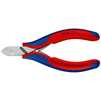 KNIPEX Electronics diagonal cutters length 115 mm shape 2 ( 4000810741 )