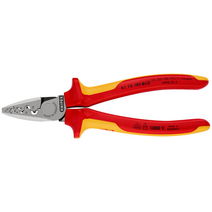 KNIPEX wire end crimping pliers total length 180 mm ( 4000795285 )