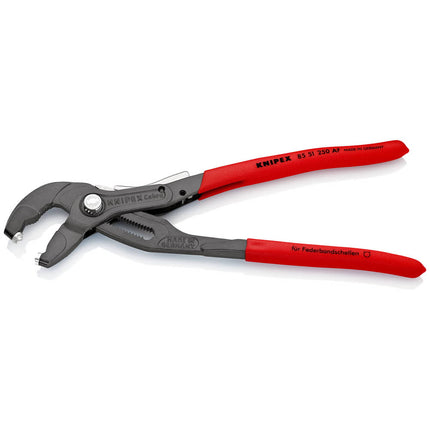 KNIPEX Szczypce zaciskowe do taśm sprężynowych Długość całkowita 250 mm Pojemność maks. 70 mm ( 4000795336 )