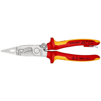 KNIPEX Pinza per installazioni elettriche lunghezza 200 mm VDE ( 4000810294 )