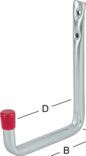 VORMANN wall hook U-shaped without rubber coating Projection 250 mm ( 3000273043 )