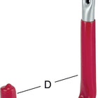 VORMANN Wandhaken U-Form rotgummi Ausladung 150 mm ( 3000273044 )