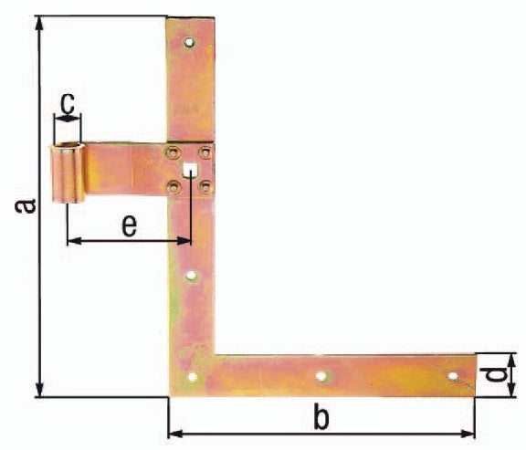 GAH window shutter angle hinge length 250 x 200 mm width 30 mm thickness 3 mm ( 8002392505 )