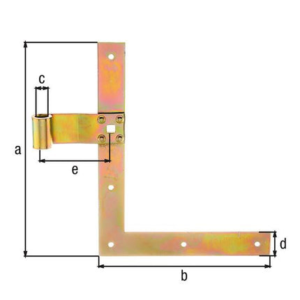 GAH window shutter angle hinge length 250 x 200 mm width 30 mm thickness 3 mm ( 8001895895 )