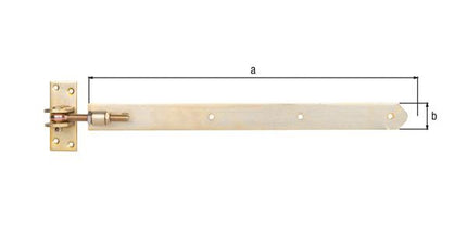 GAH shutter hinge width 40 mm length 460 x 40 mm thickness 5 mm ( 8001514112 )