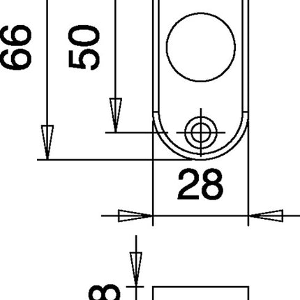 Maniglia a leva EDI 3392/0000 Alluminio F1 ( 3000200015 )