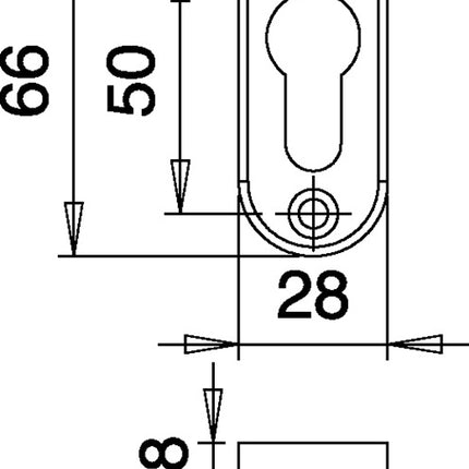Chiave EDI 3393/0000 Alluminio F1 ( 3000200014 )