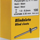 GESIPA Rivet POP PolyGrip® tige de rivet D. x l 4,8 x 10 mm ( 4000813781 )