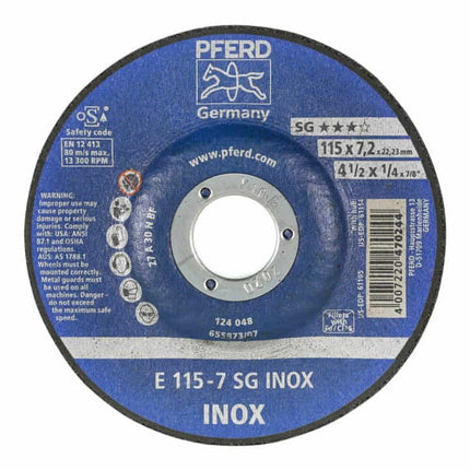 PFERD Meule à ébarber SG INOX D125xép.4,1 mm ( 4000842071 )