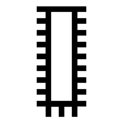 Pilnik uniwersalny PFERD DIN 7261 długość 200 mm przekrój 20 x 5 mm ( 4000840386 )