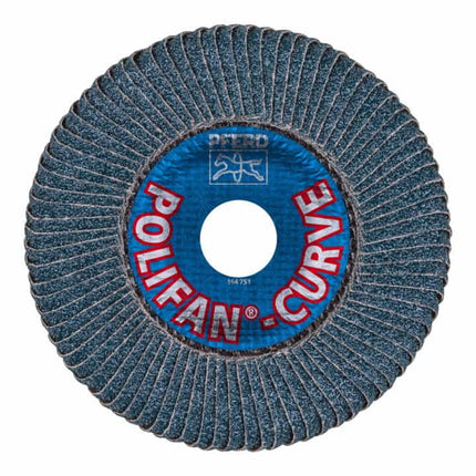 PFERD flap disc POLIFAN Z SGP CURVE STEELOX Ø 125 mm grain size 40 ( 4000842895 )