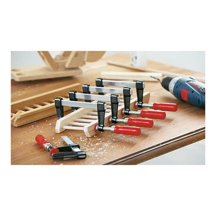 Morsetto a vite BESSEY pressofuso LM Larghezza di serraggio 100 mm Sporgenza 50 mm ( 4000831250 )