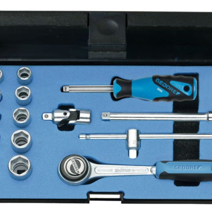Juego de llaves de vaso GEDORE 20 EMU-3 16 piezas 1/4 ″ ( 4000820540 )