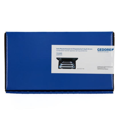 Set di chiavi a cricchetto GEDORE 7R-005 5 pezzi larghezze di chiave 8-19 mm ( 4000821988 )