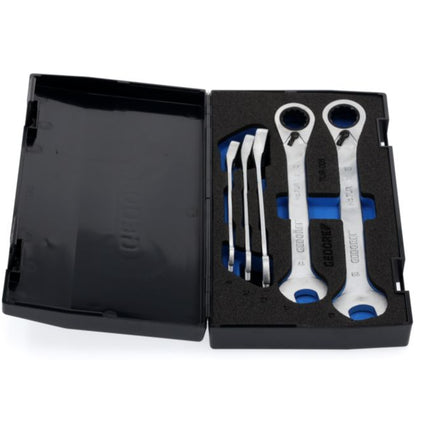 GEDORE Maulringratschenschlüsselsatz 7 UR-005 5-teilig Schlüsselweiten 8-19 mm ( 4000880491 )