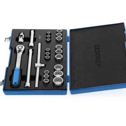 GEDORE socket spanner set D19 EMU-20 23-piece 1/2 ″ ( 4000880523 )