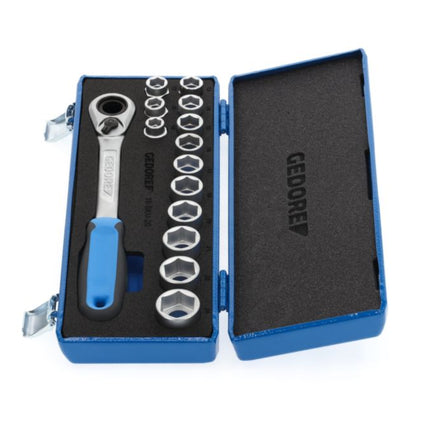 Set di chiavi a bussola GEDORE 19 SKU-20 14 pezzi 1/2 ″ ( 4000880518 )