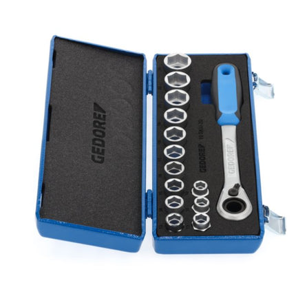 Set di chiavi a bussola GEDORE 19 SKU-20 14 pezzi 1/2 ″ ( 4000880518 )