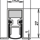 Retén para puerta ATHMER Schall-Ex(R) DUO L-15/28 OS 1-404 2 caras longitud 1208 mm ( 3327023039 )
