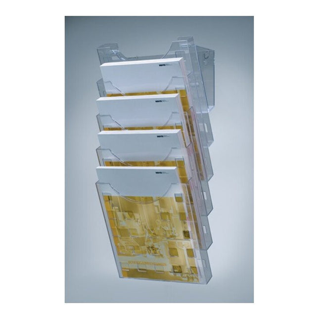 HELIT ścienny stojak na broszury 5 przegródek DIN A4 ( 9000493298 )