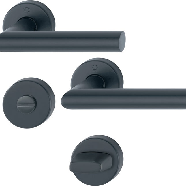 HOPPE Escutcheon set Amsterdam E1400Z/42KV/42KVS Stainless steel F9714M ( 3000209763 )