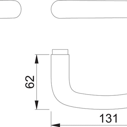 HOPPE Pièce de perçage de poignée de porte E1301Z inox mat ( 3000209774 )
