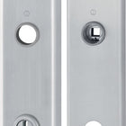 Par de placas largas HOPPE E3332ZA/3310 mate F69 ( 3000209804 )